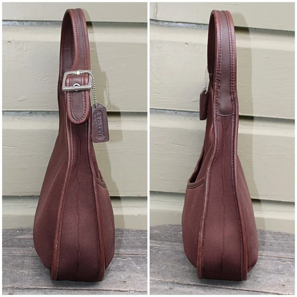 Coach Vintage - Ergo Neo Pocket Zip in Mahogany + Nickel Hardware, Mexico 1998